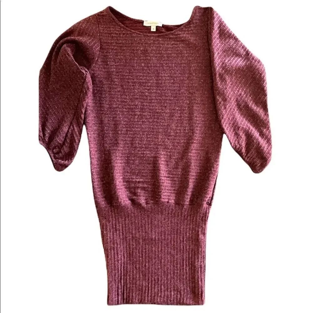The Vanity Room Burgundy Sweater Dress